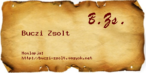 Buczi Zsolt névjegykártya