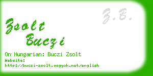 zsolt buczi business card